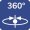 360° rotating