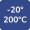 -20° - 200° without load capacity reduction