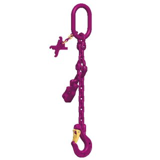 RUD ICE 1-leg sling chain with shortening hook IVH and safety ICE-star hook 3000 kg / 8 mm, length 5,00 m