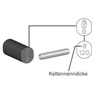 ICE-Oval-G-bolt with a protection instep shell 8000 kg / 13 mm