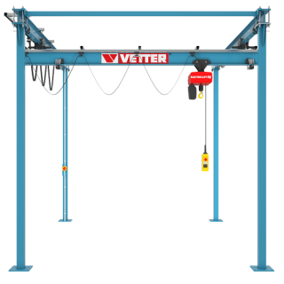 Gantry crane P300, loading capacity 2000 kg, length 3,00 m