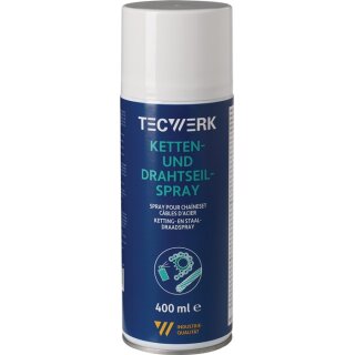 Ketten-/Drahtseilspray gelblich 400 ml Spraydose TECWERK
