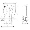 Green Pin Super Schäkel geschweift G-5261, WLL 7000 kg