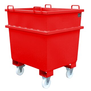 Universal Container UC 1000, painted, Flame red