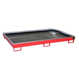 Shelf Sump with PE Inlay RW 2200-1 PE, painted, Flame red