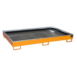 Shelf Sump with PE Inlay RW 2200-2 PE, painted, Yellow orange