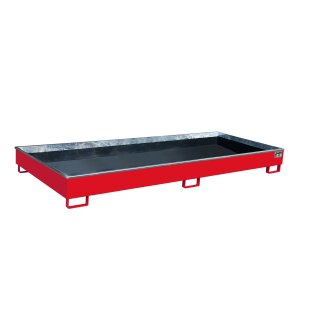 Shelf Sump with PE Inlay RW 3300-2 PE, painted, Flame red