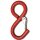 S-Hook, high-strength, with eyelet and hook lock , large version, WLL 500 kg