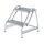 Munk Arbeitspodest einseitig begehbar Aluminium geriffelt