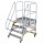 Platform stairs 60° movable step width 1000 mm 4 steps