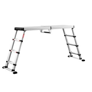 Telescopic work platform Solid Line 4 steps