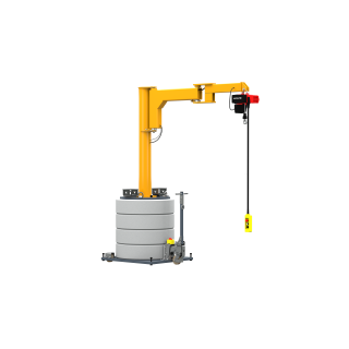 Mobiler Säulenschwenkkran MOB12-BS - 300°/300° mit Elektrokettenzug