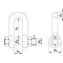 high tensile shackle type SA-M, WLL 8500 kg