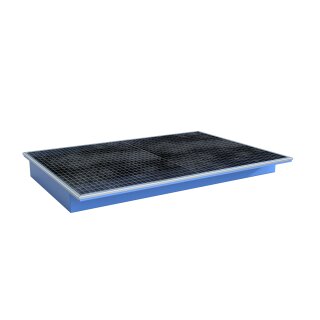 Einhängewanne Typ EHW PE - mit PE-Einsatz 1800mm lackiert, RAL 5012 Lichtblau