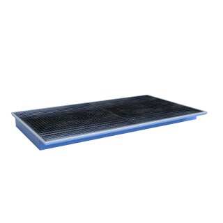 Einhängewanne Typ EHW PE - mit PE-Einsatz 2200mm lackiert, RAL 5012 Lichtblau