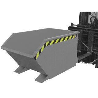 Chip tipping container type GU-E 0.50 painted, RAL 7005 mouse grey