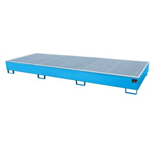 Shelf Sump with PE Inlay RW-GR PE 3550 x 1315 x 360 finished in, RAL 5012 light blue